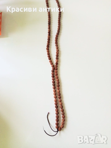 Рудакша, брояница натурална 108 броя, снимка 4 - Колиета, медальони, синджири - 52582626