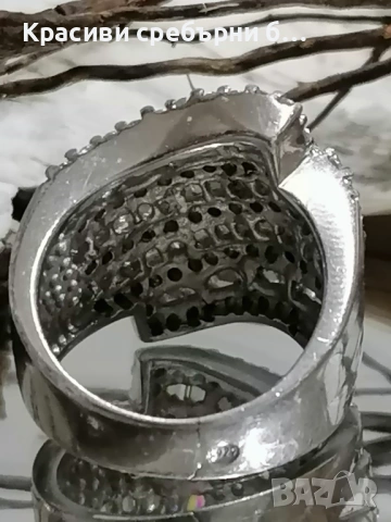 Впечатляващ, масивен сребърен пръстен , снимка 3 - Пръстени - 53183561