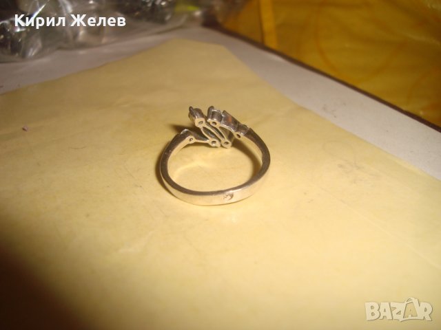 СРЕБЪРЕН МОДЕН СКЪПОЦЕНЕН ПРЪСТЕН РОДИРАНО СРЕБРО 925 с ИНКРУСТИРАНИ ЦИРКОНИ АРТ БУТИК ДИЗАЙН 25197, снимка 10 - Пръстени - 34655194