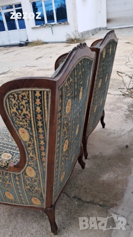 Ретро кресла "Bergere"палисандър, снимка 10 - Дивани и мека мебел - 52232984