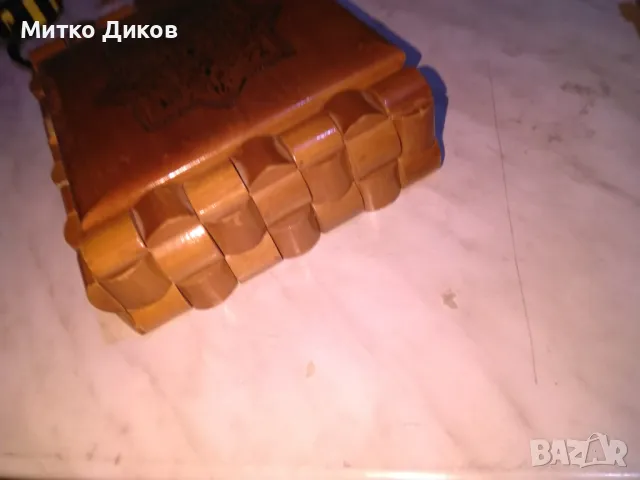 Дървена кутия от соца 206х165мм и вътрешен 170х130мм, снимка 2 - Декорация за дома - 50168378