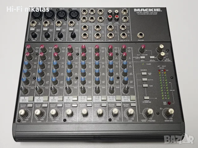 EQ стерео миксер мишпулт смесител MACKIE 1202-VLZ