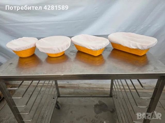 Пластмасови форми за втасване на хляб с плат, снимка 8 - Други машини и части - 53657985