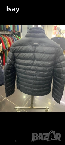 Мъжко яке GANT в тъмно син цвят 3ХЛ последен размер , снимка 3 - Якета - 52332405