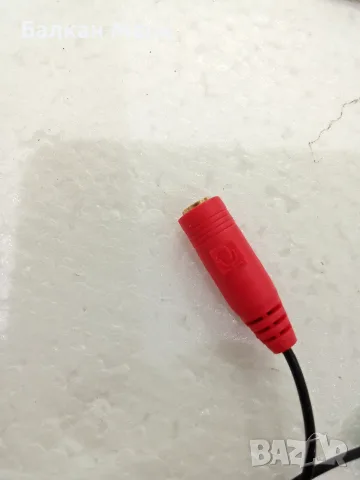 Лот 10 бр. Аудио сплитер кабели 3.5mm (4-pin към 2x 3.5mm) – Внос Германия, снимка 5 - Други - 55752682