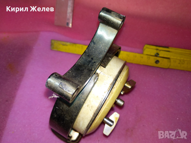 SHANGHAI CHINA Стар РЯДЪК КОЛЕКЦИОНЕРСКИ РЕТРО МЕХАНИЧЕН КИТАЙСКИ БУДИЛНИК ШАНХАЙ 30479, снимка 4 - Антикварни и старинни предмети - 44548954