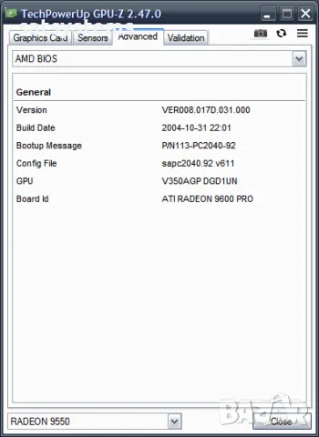 Видео карта ATi Radeon Sapphire 9550 Atlantis 128MB DDR 128bit AGP, снимка 11 - Видеокарти - 47968430