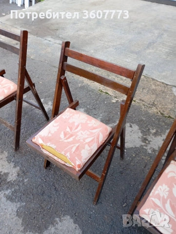 Столове 3 бр сгъваеми, снимка 3 - Столове - 52904527