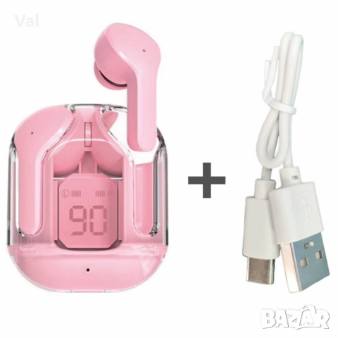 Безжични Bluetooth слушалки с LED дисплей и вграден микрофон, снимка 6 - Безжични слушалки - 52887183