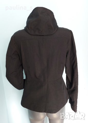 Черно яке с висока качулка и кожен ефект "H&M"  , снимка 6 - Якета - 35850360