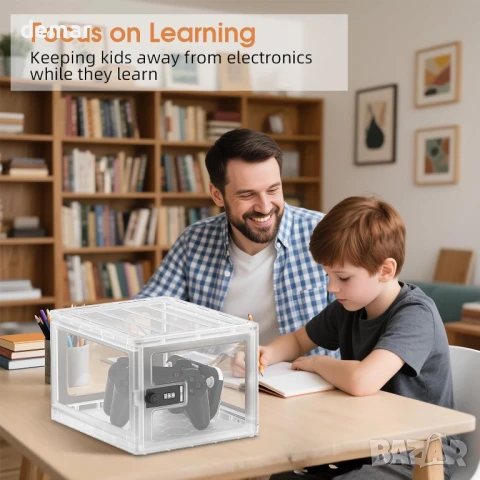 Пластмасова кутия за лекарства, храна и лични вещи Glosen с 3-цифрен код за заключване, снимка 4 - Други стоки за дома - 51234669