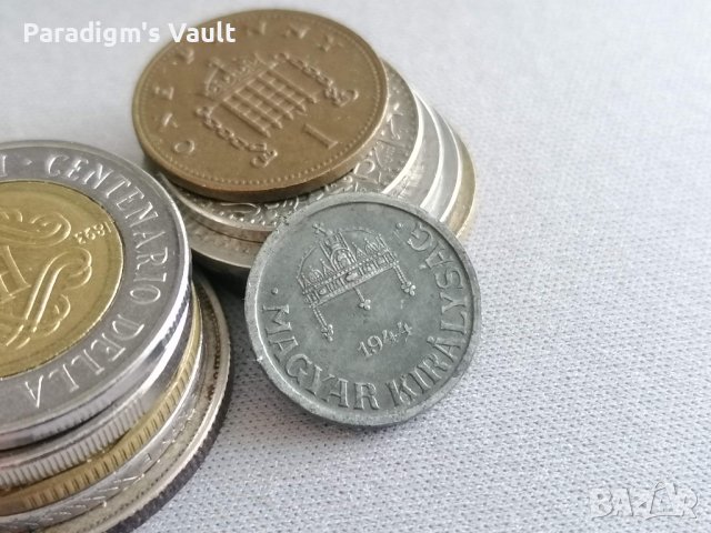 Монета - Унгария - 2 филера | 1944г., снимка 2 - Нумизматика и бонистика - 41243187