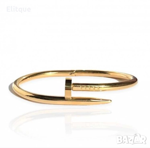 Атрактивна дамска гривна в авангарден дизайн пирон, снимка 6 - Гривни - 52895395