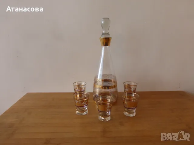 Стъклен сервиз за ракия 1945 г