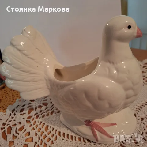 Голям гълъб-кашпа-Тайван, снимка 3 - Статуетки - 47727801