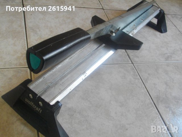 Немска Профи Алуминиева Гилотина Резачка За Рязане На Ламинат Паркет-WOLFCRAFT LC600-Отлична, снимка 1