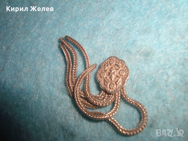 СТАРА СРЕБЪРНА ВИСУЛКА СРЕБРО 925 УКРАШЕНИЕ РЪЧНА МАЙСТОРСКА ЮВЕЛИРНА РАБОТА АПЛИКАЦИЯ ОБЕЦА 25768, снимка 5 - Други - 35819577