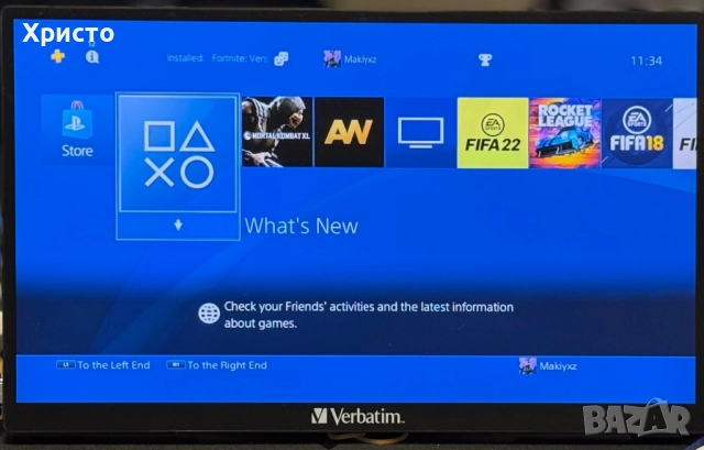 Конзола PlayStation 4 Slim, 1TB, 1бр геймпад , снимка 4 - PlayStation конзоли - 52825798