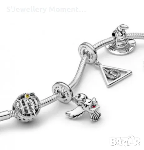 Талисман Deathly Hallows Dangle от колекцията с Хари Потър за Пандора., снимка 3 - Гривни - 49467002