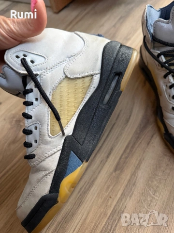 Оригинални кожени маратонки Air Jordan 5 x A Ma ! 38,5 н, снимка 6 - Маратонки - 50925203