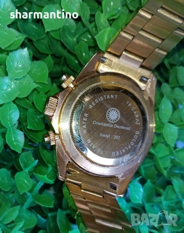 Constantin Durmont позлатен масивен часовник, снимка 4 - Мъжки - 53478071