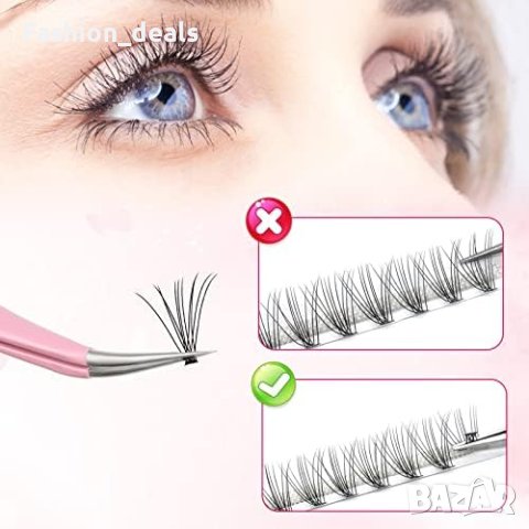 Нови 240 броя Индивидуални клъстерни мигли Изкуствени Мигли Жени Поддръжка, снимка 6 - Други - 41891520