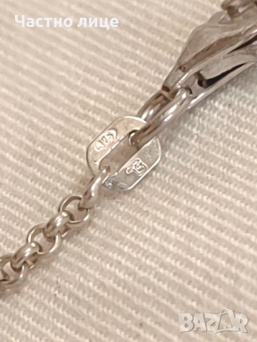 Оригинален Супер рядък Сребърен TS Марков Дълъг Синджир, снимка 4 - Колиета, медальони, синджири - 42329825