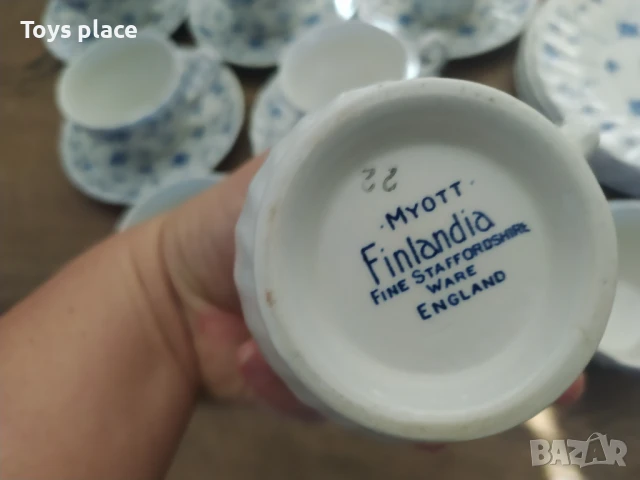 Винтидж порцеланов сервиз за кафе/чай 1982 Myott Finlandia 21 части England, снимка 8 - Сервизи - 50928833
