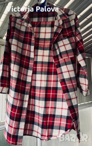  Детска карирана туника Zara Girls - размер 122, снимка 2 - Детски Блузи и туники - 56062185