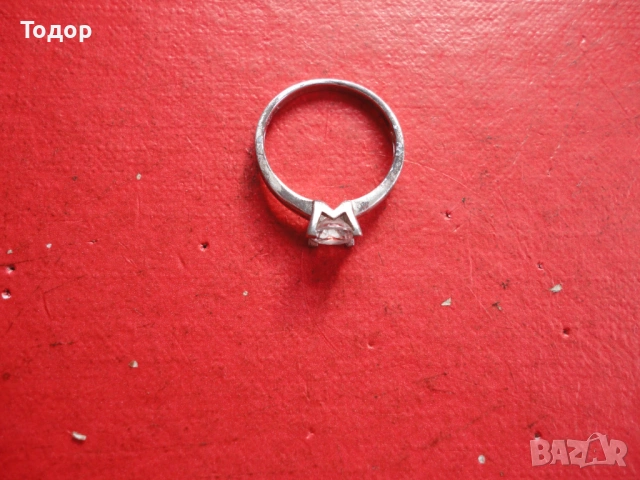 Луксозен сребърен пръстен с камък , снимка 5 - Пръстени - 53304831