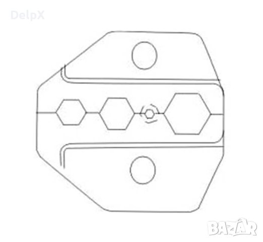 Челюсти HT-336D за клещи кримпващи, коаксиални, снимка 1 - Други инструменти - 42488707