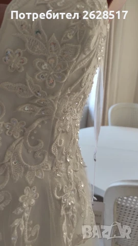 Нова булчинска рокля размер 38 S, снимка 7 - Рокли - 51027366