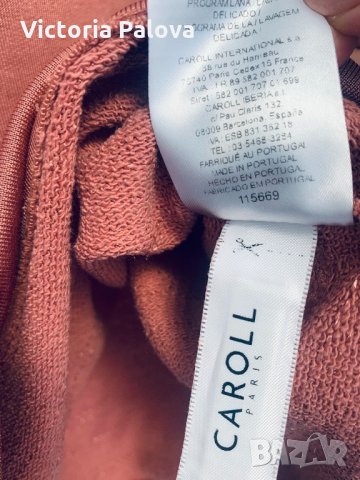 Плътна блуза кроп паднало рамо CAROLL PARIS , снимка 5 - Блузи с дълъг ръкав и пуловери - 34265991