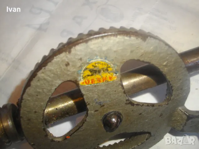 DEARK POLAND СТАРО КАЧЕСТВО ПОЛСКА СОЦ РЪЧНА ДРЕЛКА БОРМАШИНА МАТКАП ОТЛИЧНО СЪСТОЯНИЕ РЕТРО ВИНТИДЖ, снимка 4 - Бормашини - 48300672