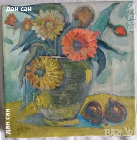 Натюрморти маслени бои рамка подпис авторски , снимка 8 - Картини - 47481860