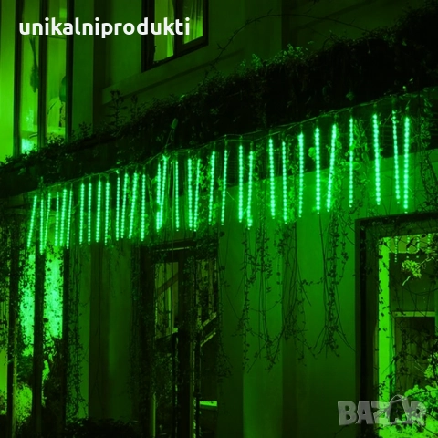 НОВО Падащ сняг GRINCH 3м х 50см 8бр. пури с функция стичаща светлина 