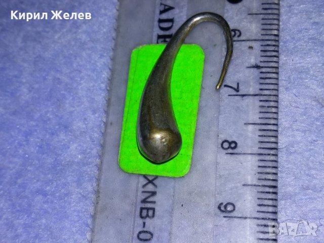 СТАРА КАПКОВИДНА МЕДНА ПОСРЕБРЕНА РЕТРО АРТ ОБЕЦА РЪЧНА ИЗРАБОТКА 71231, снимка 3 - Антикварни и старинни предмети - 40921821