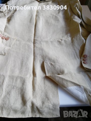 Сако от лен, размер М, снимка 3 - Сака - 42703634