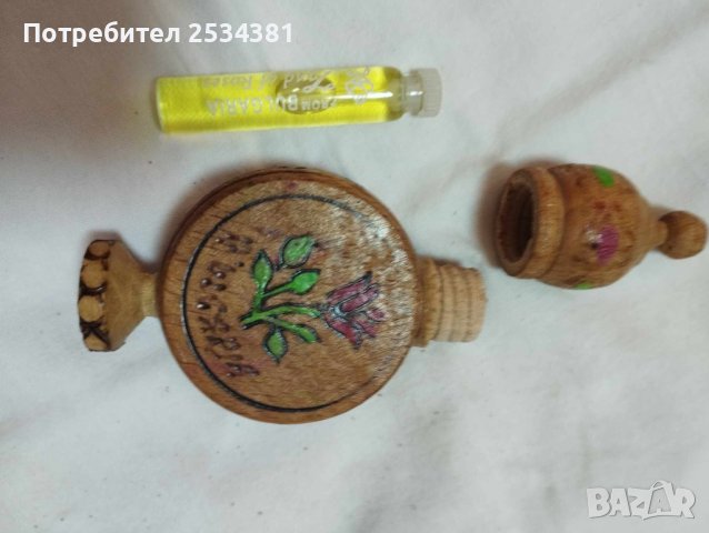 стар български сувенир с розово масло, снимка 2 - Колекции - 42015357