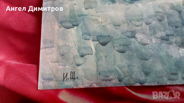 Акварел подписан, снимка 4 - Картини - 36484934