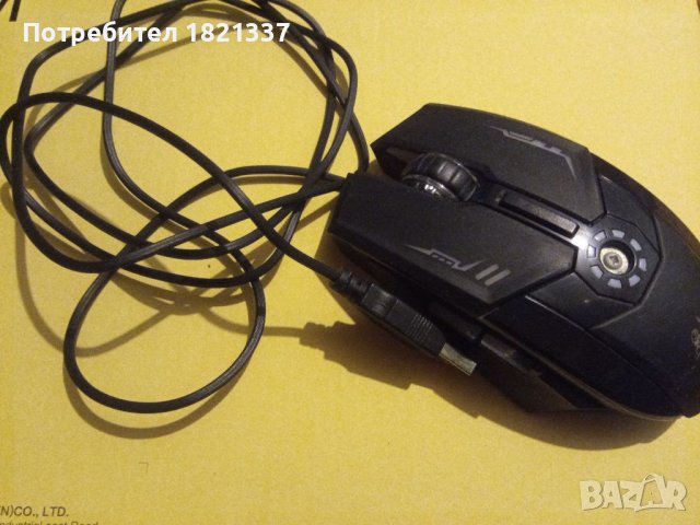 Геймърска мишка, кабелна USB, светеща , снимка 6 - Клавиатури и мишки - 40087610