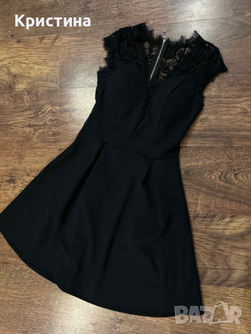 Къса черна рокля , снимка 5 - Рокли - 44585789