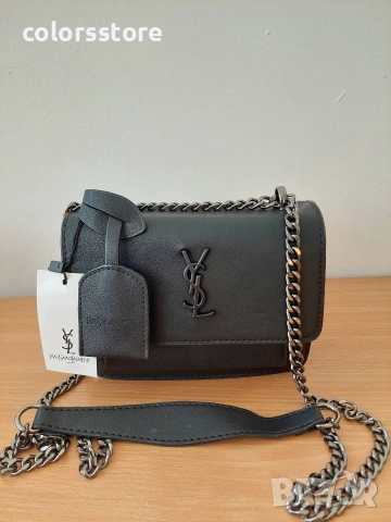 Черна чанта YSL /SG123, снимка 6 - Чанти - 40570993