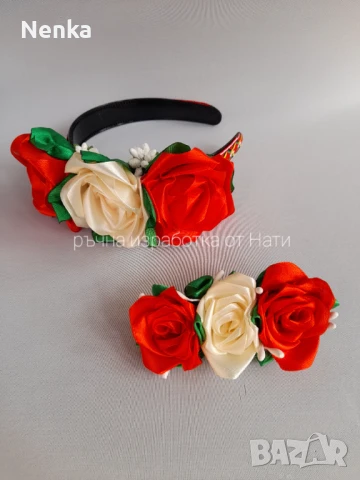 Венчета, китки,шноли за народна носия , снимка 18 - Аксесоари за коса - 50764933