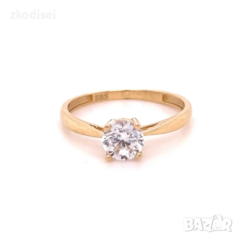 Златен дамски пръстен 1,71гр. 14кр. проба:585 размер:55 модел:32134-5, снимка 1