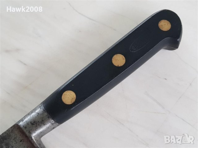 Уникален стар интересен и качествен кован нож с бронзови нитове, снимка 14 - Антикварни и старинни предмети - 42043471