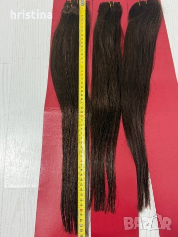 Естествена коса 50-55см, снимка 2 - Аксесоари за коса - 52585170