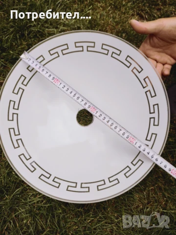 Два стъклени плафона за висяща лампа, снимка 3 - Настолни лампи - 50982734