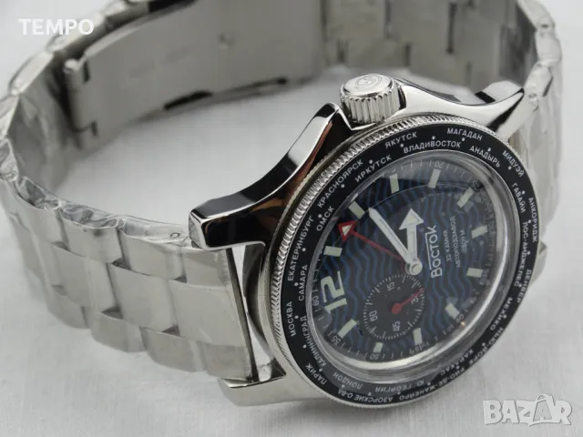 ВОСТОК АМФИБИЯ АВТОМАТИЧЕН-GMT ref: 13003В, снимка 12 - Мъжки - 46851918