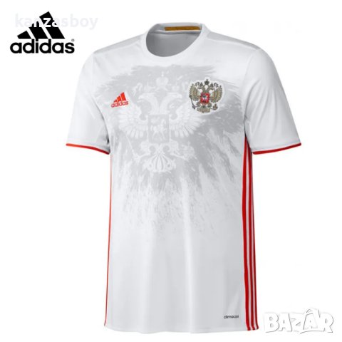 Adidas Russia Away - страхотна мъжка тениска ХЛ , снимка 2 - Тениски - 40270505